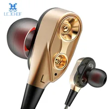 5 Pcs/Parcel Double Unit Drive In Ear Earphone Bass Subwoofer Earphone For DJ Mp3 Sport Earphones Headset Earbud Mobile Phone venture electronics earphones ve monk plus earbud super bass in ear earphone sport earphone for iphone 6s auriculare headset