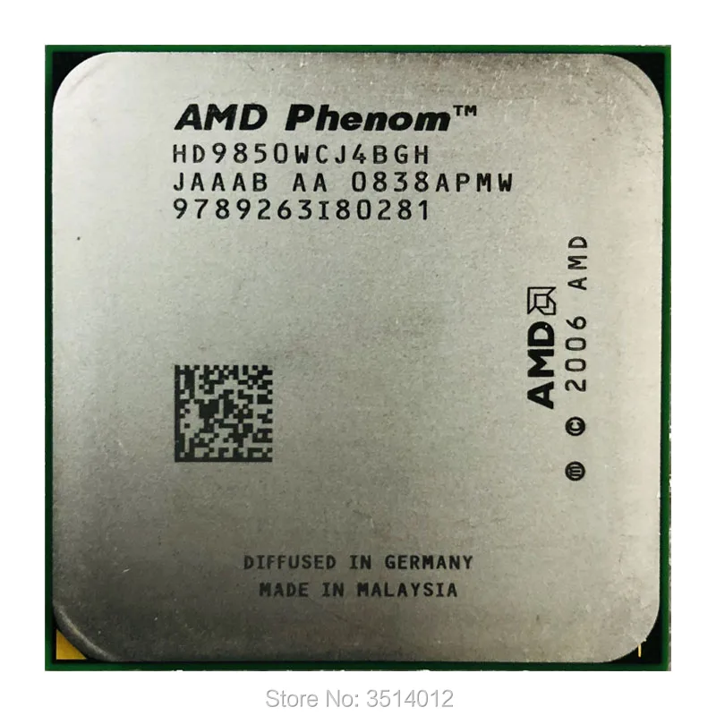 Четырехъядерный процессор AMD Phenom X4 9850 2 5 ГГц 95 Вт HD9850WCJ4BGH/HD985BWCJ4BGH Разъем AM2 + |