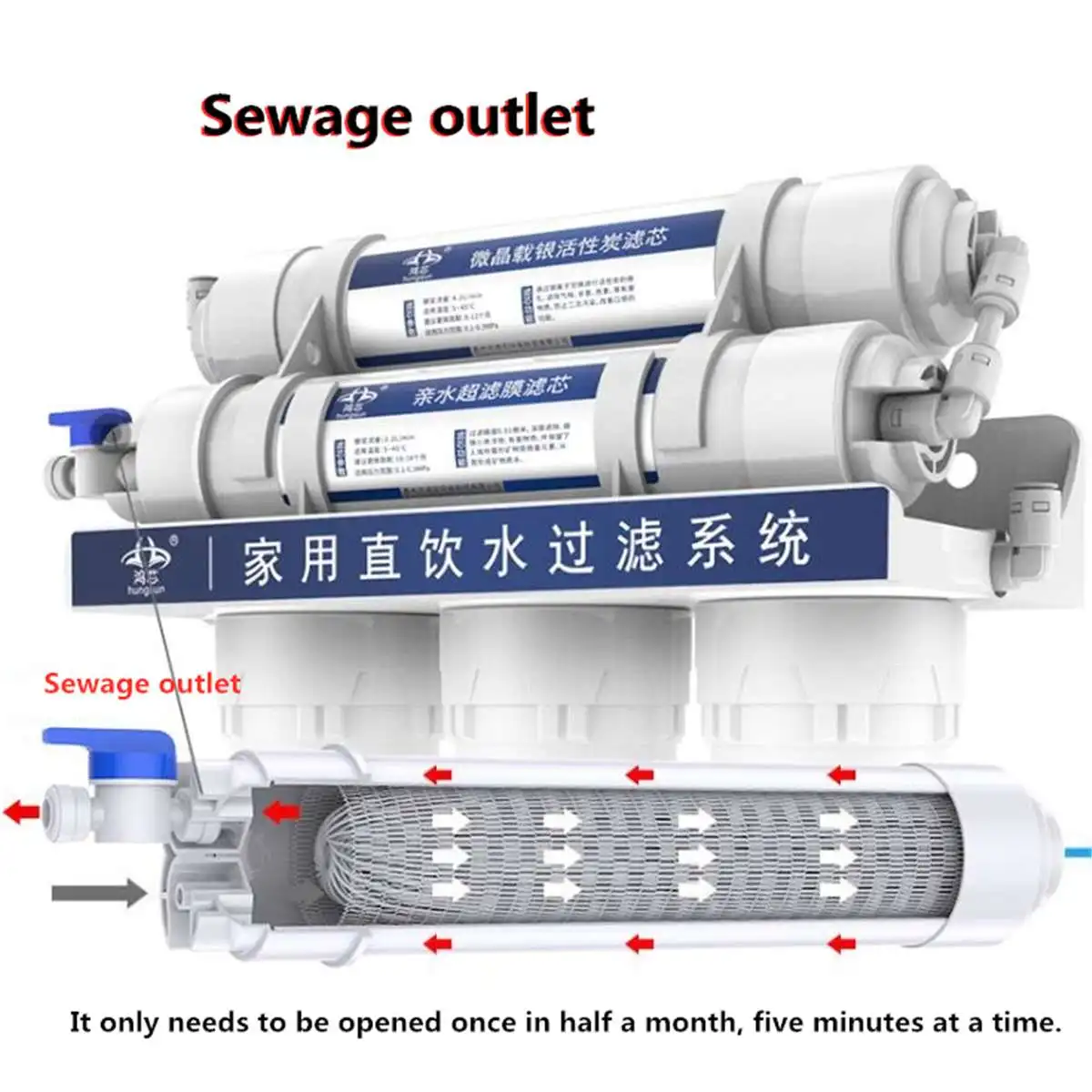 5 Stage Water Purifier Home Health Water Maker Kitchen Home Ultrafiltration Water Filter With 5 Filter Cartridges 5 Stage Water Purifier Home Health Water Maker Kitchen Home Ultrafiltration Water Filter With 5 Filter Cartridges