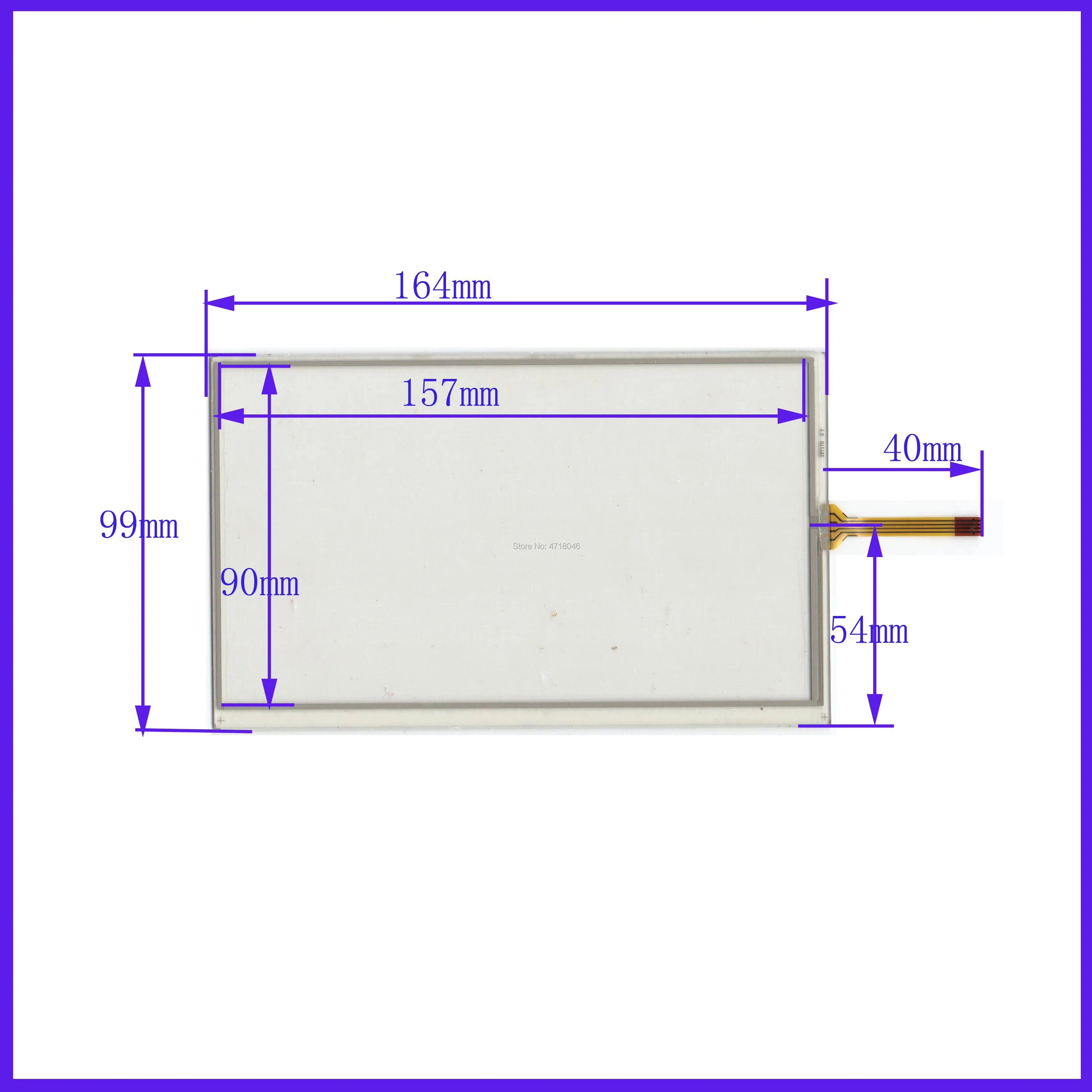 

ZhiYuSun wholesale XWT176 164*99mm 7inch 4lines resistance screen for car DVD redio this is compatible 164*99