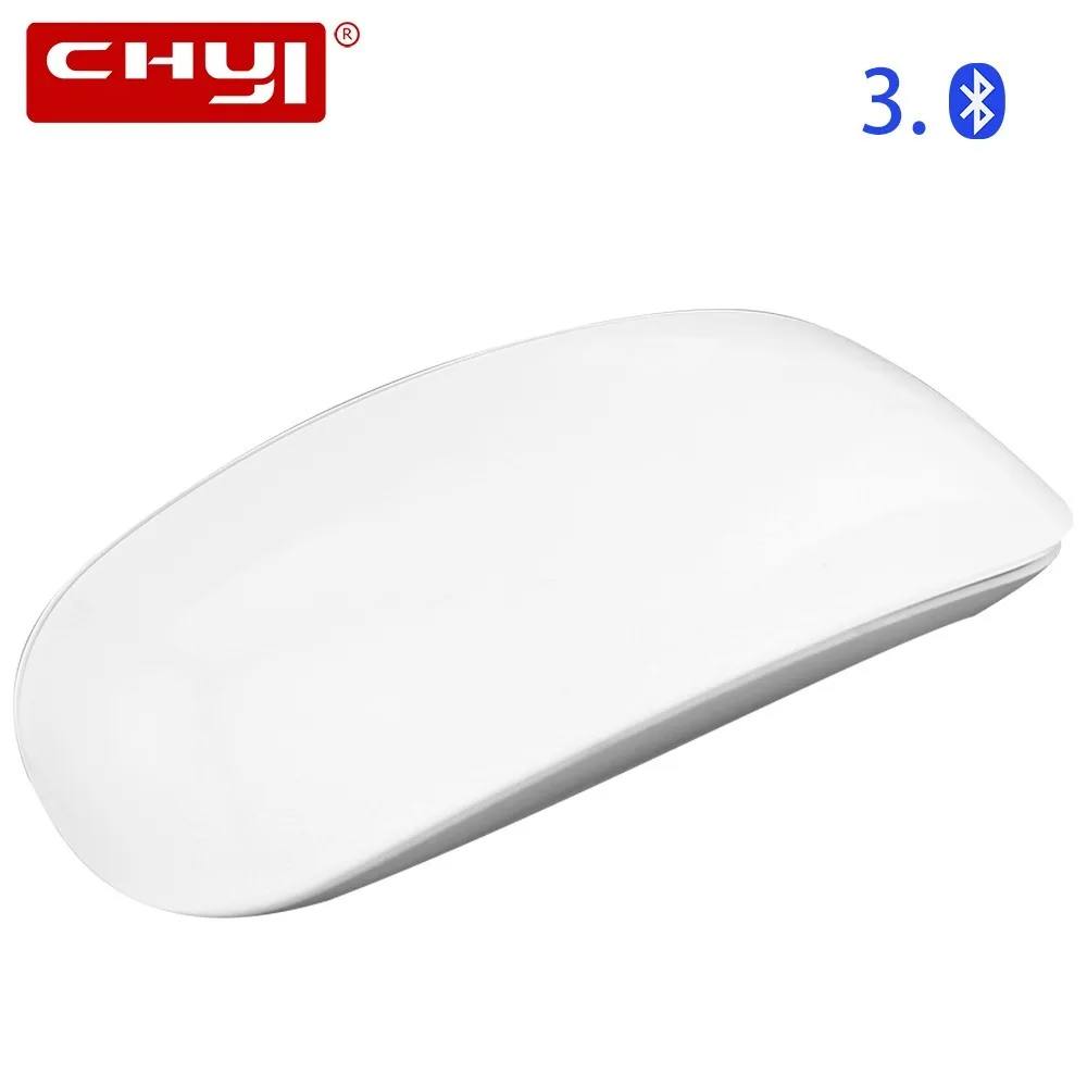 CHYI Bluetooth Magic Mouse Wireless Ultra Thin Touch Ergonomic Optical Mice Office Computer Mause White For Apple Macbook Laptop