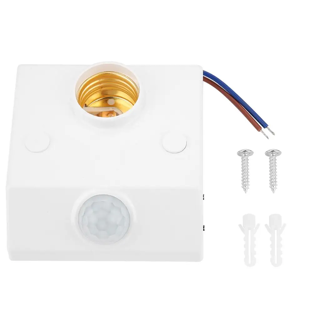 MR HWDZ001 Body Motion Sensor Automatic Lamp Holder Switch Light Base