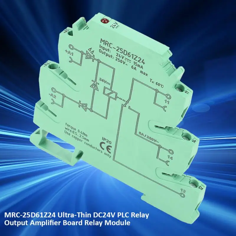 MRC 25D61Z24 Ultra Thin DC24V PLC Relay Output Amplifier Board Relay