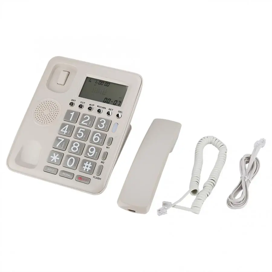 

Home Phone Dual-port Extension Set Corded Landline Telephone With Caller ID Display With Speakerphone