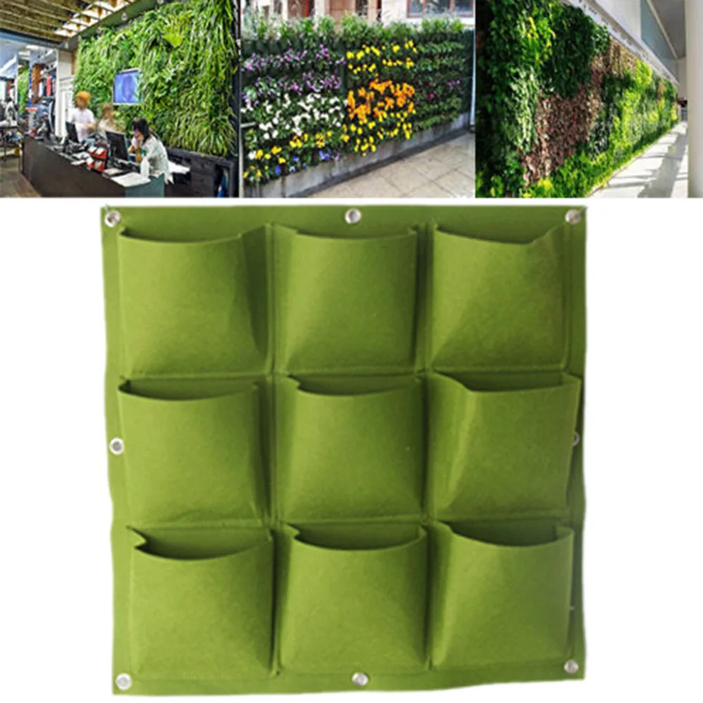 wall bag garden mounted plant woven non hanging vegetable watering planting creative outdoor