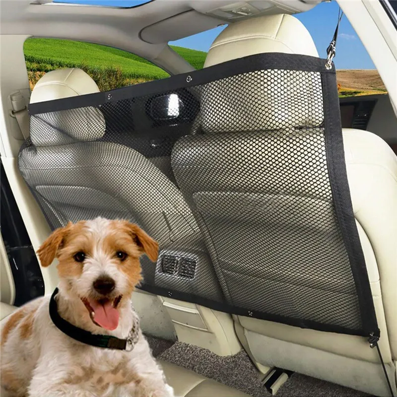 

FML Pet Barrier Dog Car Fences for Small Large Dogs Cats Safety Isolation Net Travel Pet Accessories Breathable Anti-collision