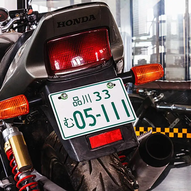 

12 style Aluminium Motorcycle Retrofitting Stylish and Funny License Plate Decorative License Plate Motorbike Parts Accessories