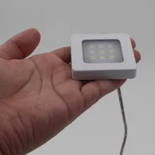 5 шт. 12 В dc ультра тонкая поверхность 55*55 мм SMD супер яркость квадратный светодиодный шкаф свет Светодиодная лампа для шкафа с кабелями