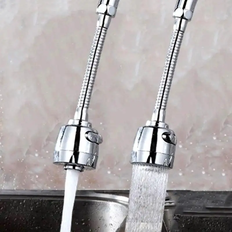 

New Stainless Steel 360 Rotate Diffuser Swivel Sink Faucet Nozzle Filter Cold Hot Mixer Water Bubbler for Single Hole Water Tap