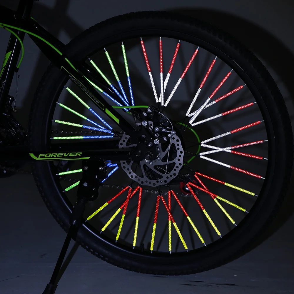 24 шт. велосипедный отражатель MTB велосипед Стикеры колесный обод Светоотражающие