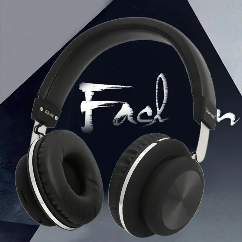

GS-H6 Wireless Headphone Bluetooth Foldable Over Ear Heaset Support TF Card Built-in 400 mAh large capacity lithium battery
