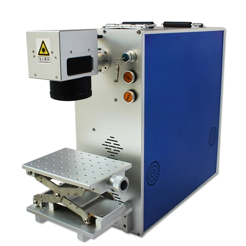 30W Fiber Optical Laser Marking Machine 4th Axis Rotary Metal Engraving