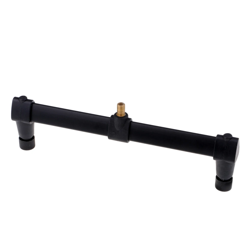 

Steel Fishing Buzz Bars Fishing Rod Pod Holder Buzzer Bar for 2 Rods Holder Fishing Accessories
