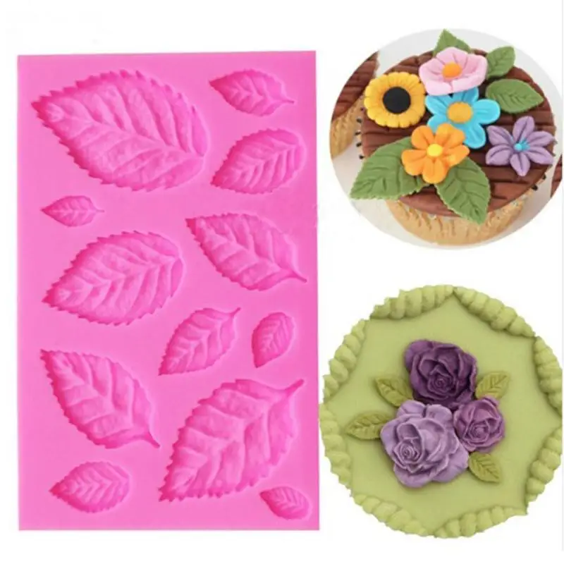 Sugarcraft лист силиконовая форма помадка формы украшения торта инструменты Конфеты