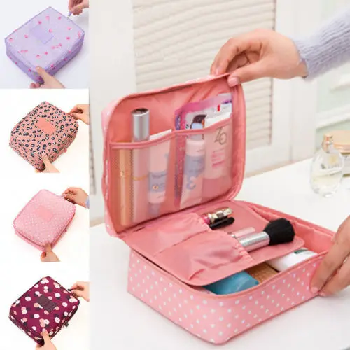 

Travel Cosmetic Storage MakeUp Bag Folding Hanging Toiletry Wash Organizer Pouch