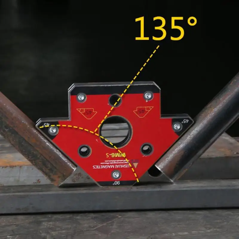 2 шт WM6-S стрела Магнитный сварочный держатель Неодимовый Nd-Fe-B Магнитная защелка для пайки сварочных труб Установка 45 90 135 Угол