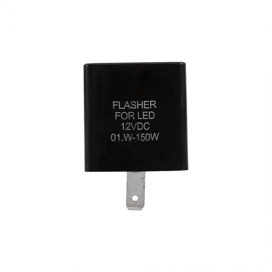 Черный светодиодный Flasher реле 12V 2 Pin мигалка сигнала поворота мотоциклетный