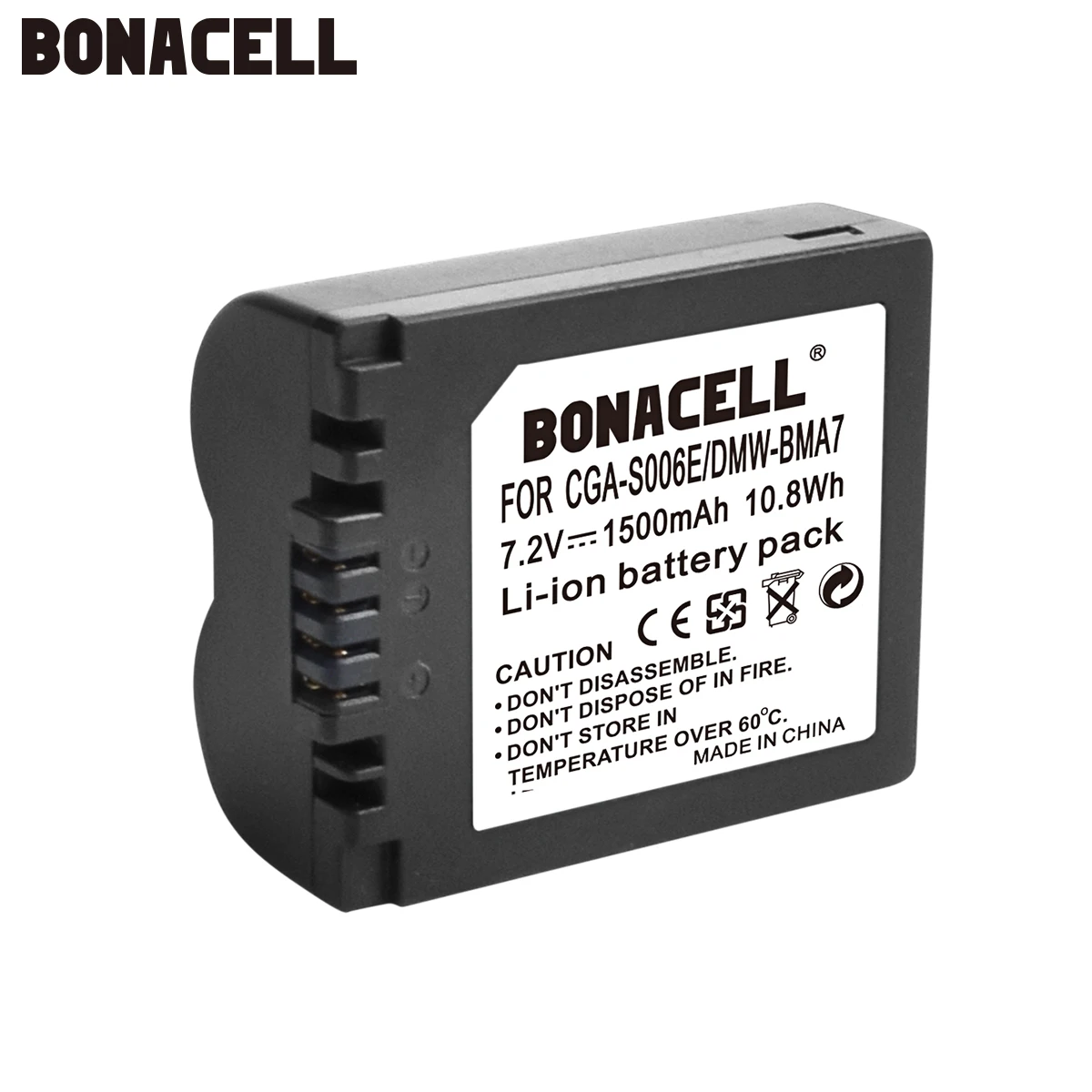 Bonacell 1500 мА/ч, CGA-S006 CGR CGA S006E S006A S006 DMW-BMA7 Камера Батарея/USB кабель для Panasonic Lumix DMC FZ7 FZ8 FZ18 FZ28 FZ50 FZ30 L50