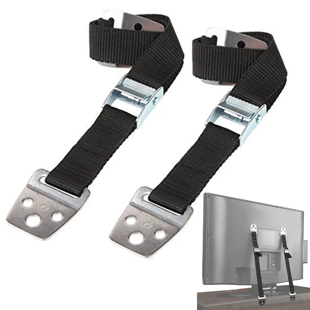 2 Pcs Child Baby Safety Flat TV Lock Strap Furniture Anti-Tip Wall Protection For Kids 2 Pcs Child Baby Safety Flat TV Lock Strap Furniture Anti-Tip Wall Protection For Kids