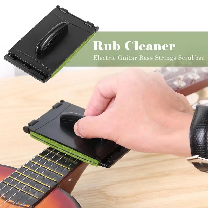 

Electric Guitar Bass Strings Scrubber Rub Cleaning Maintenance Care Guitar String Cleaner Musical Instruments Parts Accessories