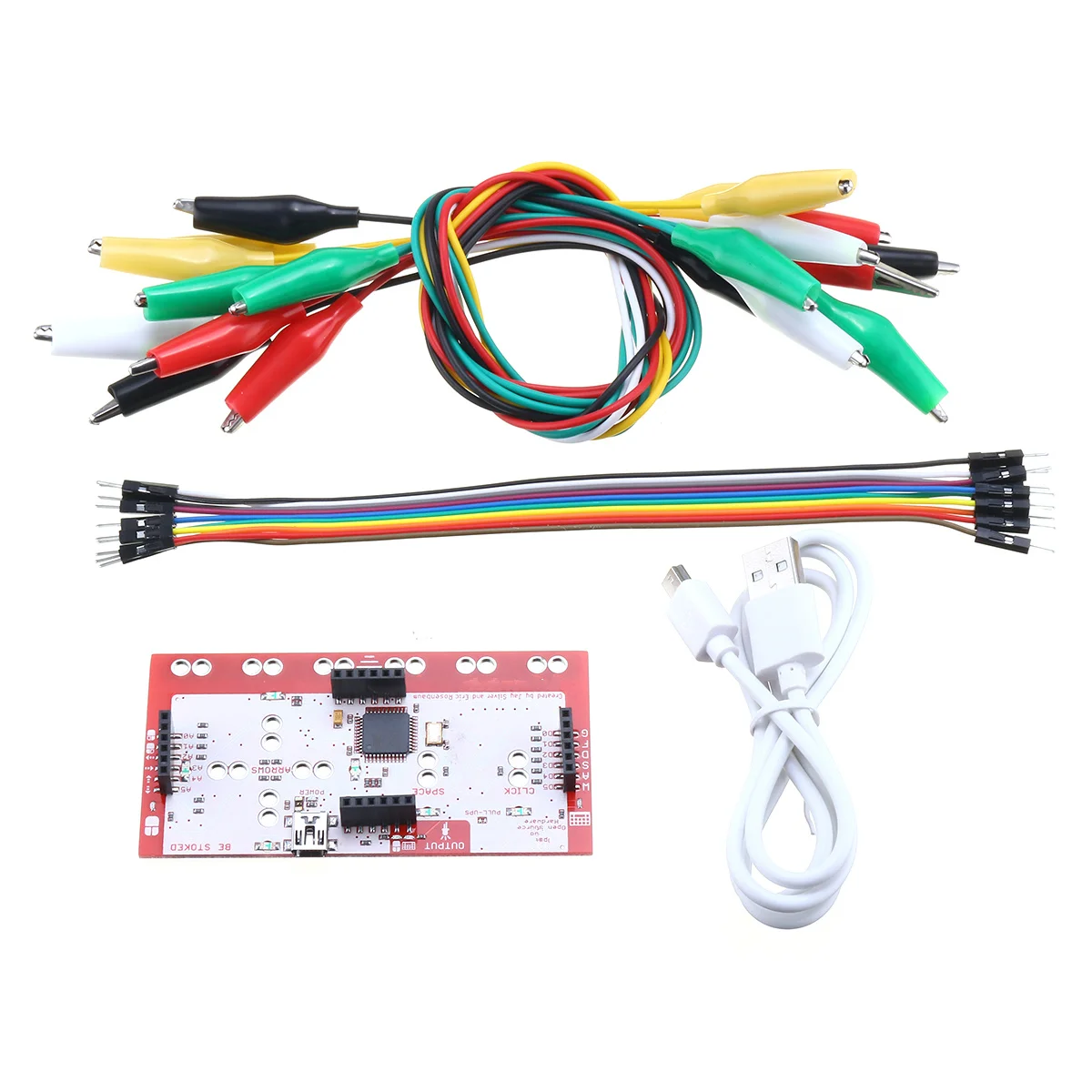 

NEW Alligator Clip Jumper Wire Standard Controller Board DIY Kit for Makey Gift for Children