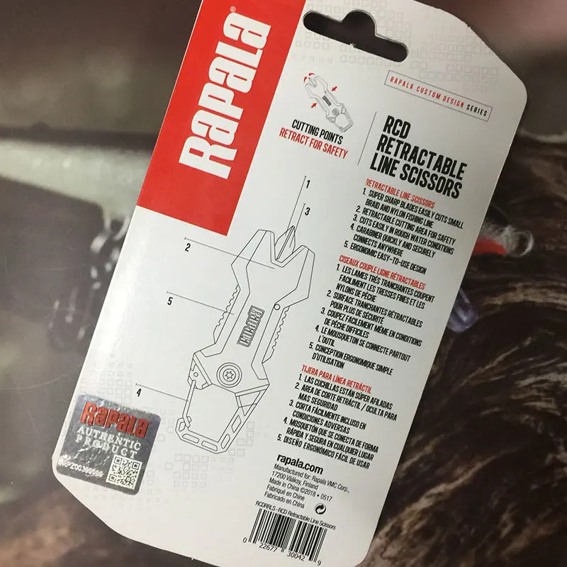 19 Новинка Rapala RCD выдвижные ножницы Rcdrrls Гибкая леска ножницы 9 см сантиметр рыболовный инструмент