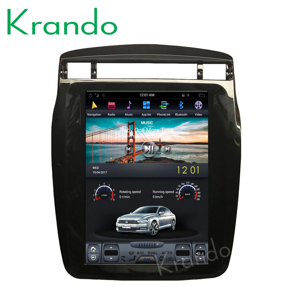 

Krando Android 8.1 10.4" Vertical screen car audio radio player GPS for VW Volkswagen touareg 2010-2017 multimedia system