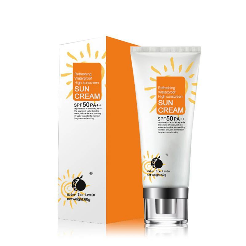 

WATER ICE LEVIN Waterproof Facial Sunscreen Creams Sun Lotion SPF 50 PA++ Isolation UV Sunblock Body Sunscreen Concealer Beaut