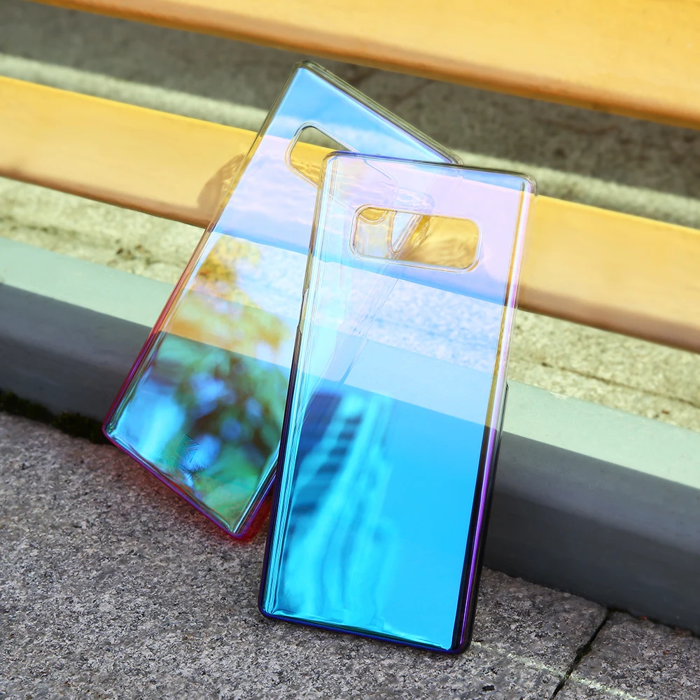 FLOVEME градиентные Чехлы для мобильных телефонов Galaxy Note 8 7 Edge Чехол Ультра Тонкий