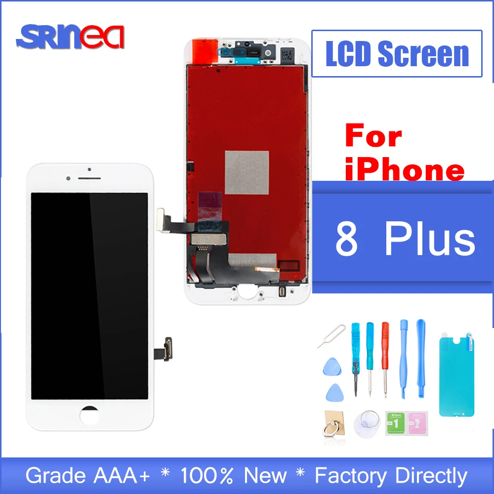 

LCD For iPhone 8 Plus 8p 8plus LCD Display 3D Touch Screen Digitizer Assembly Replacement Display AAA Good Quality No Dead Pixel
