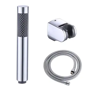 

Brass Bathroom Handheld Shower Head with Extra Long Hose and Bracket Holder Chrome