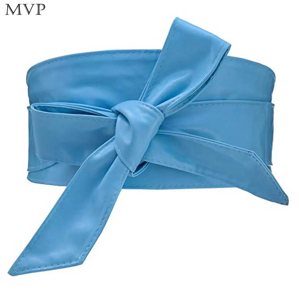 

Casual Solid Belt etc 5 Knot 16 Outdoor Wrap 33inch 5 2 Retro Waist 4 Dress Synthetic Bow Women 11cm Party Coat Leather