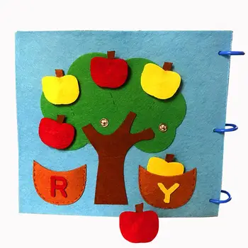 

Early Education Cloth Book Children's Picture DIY Manual Book Infant Early Educational Toy