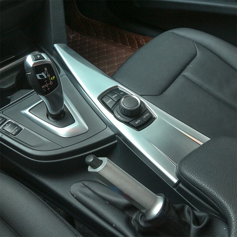 

For BMW 3 Series f30 316 318 320 2013 2014 2015 2016 ABS Matte Chrome Multimedia Panel Trim Car Accessory