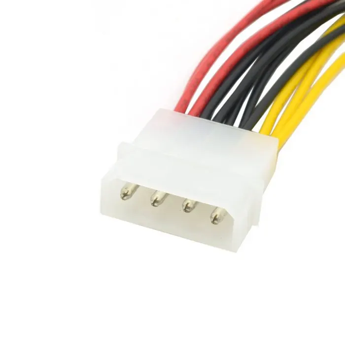 Кабель Chenyang PC Настольный IDE 4Pin 4P Molex 1 Female to 3 Male питания 18AWG провод для жесткого