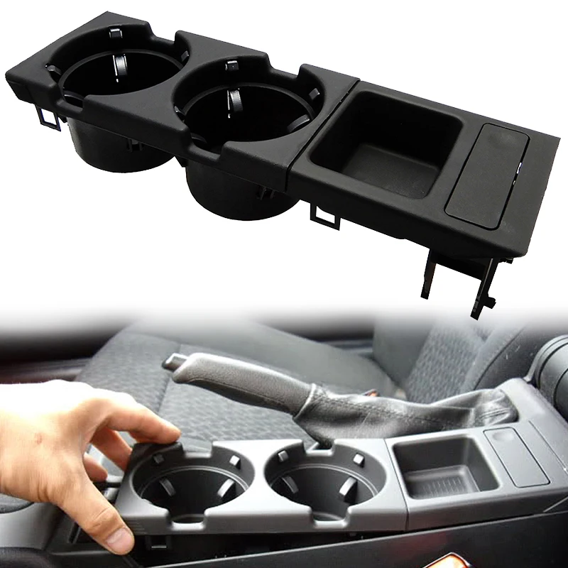 

1pc Center Console Drink Cup Holder Coin Storage For BMW E46 3 SERIES Portable