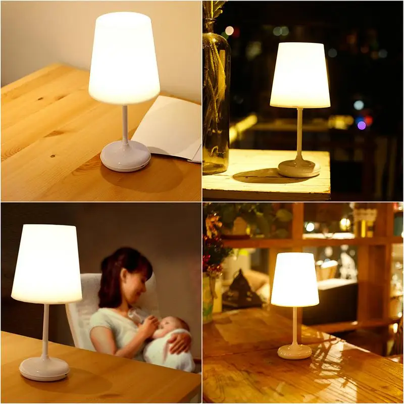 

Creative Intelligent dual mode USB Charging Remote Control Touch Smart circular simple Night Light Table Lamp