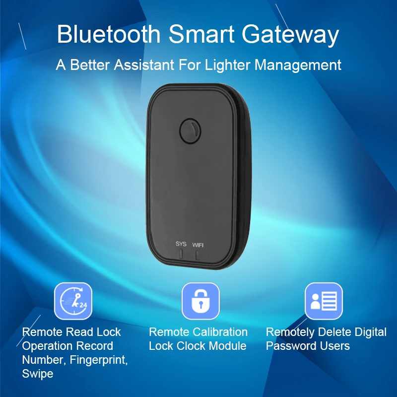 

OULET Door Lock App Bluetooth Smart Electronic Door Lock Fingerprint Door Lock WIFI Adapter