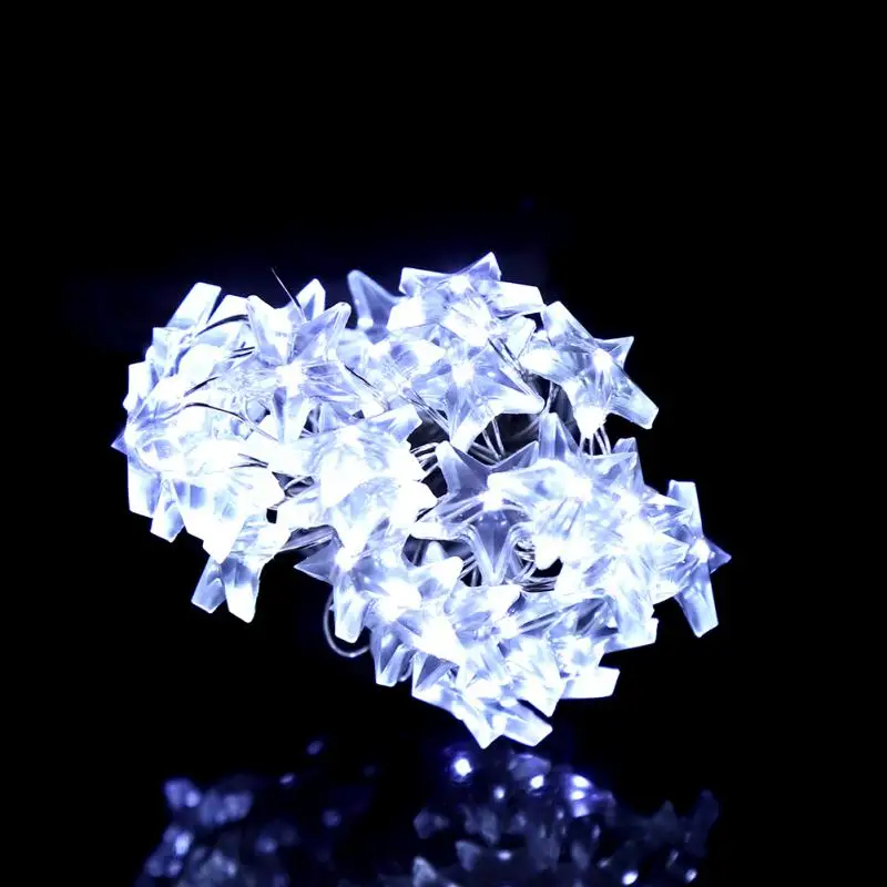 

LED Star Fairy String Light Christmas Star Shape String Lights For Bedroom Lawn Landscape Garden Home Holiday Decoration