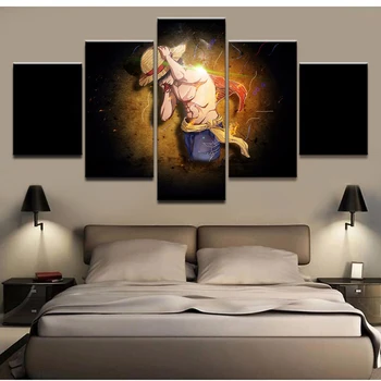

Home Decor Prints Painting Pictures 5 Pieces Wall Art Modular One Piece Wang Lufei Canvas Poster Modern Bedside Background