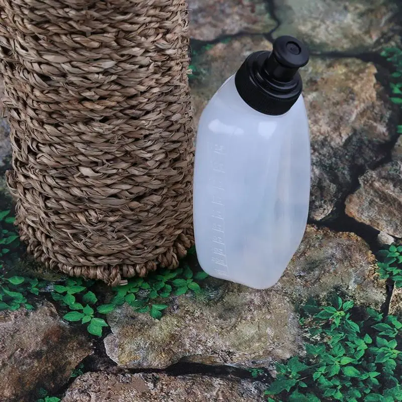40 г 250 мл портативная бутылка для воды пластиковая бутылка для воды PE/PP Спорт на открытом воздухе бег трусцой для поясной сумки белого цвета