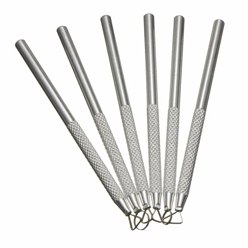 Polymer Clay Tools Pottery Tools Clay Sculpting Tools Pottery Sculpting Tools Clay Craft Tool Wax Carving Tools Aluminum Modelling Sculpte Pottery Clay Tool Wax Craft Shaper Sludge Ceramic Carve Scraper DIY Handicraf Sculpture Paint Molding