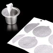 40 шт. уплотнения заправка Nespresso кофе капсулы наклейки многоразовые Nespress Кофе Pod пленки многоразовые итальянские кофе фильтры крышки