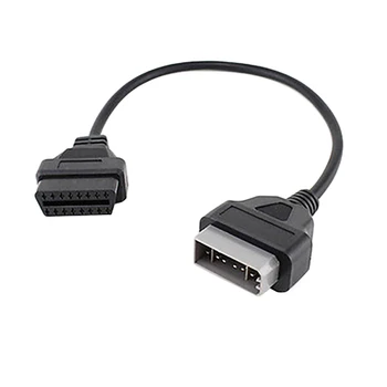 

Newest OBDII OBD 2 Connector Adapter 12 Pin 12 to 16 Pin Auto Diagnostic Cable Vehicles autoscanner adapter Diagnostic Cable