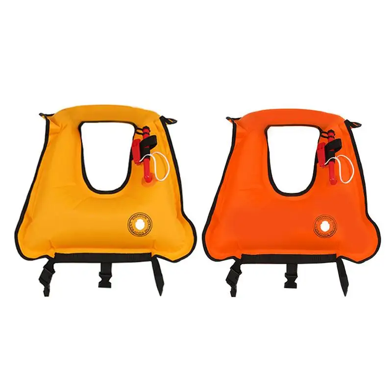 

Jacket Life Adult Inflatable Swim Vest Life Vest Snorkeling Floating Swimming Surfing Water Sports Life Saving Jacket&Whistle