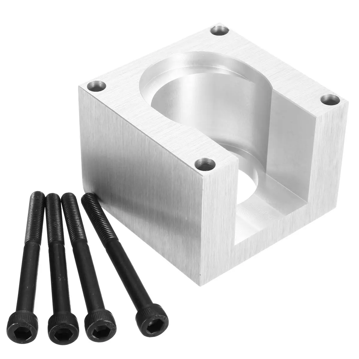 

Aluminum Stepper Motor Clamp Bracket Mount Clamp Base Holder + 4pc Screws Accessories Set for Nema23 CNC Router Machines