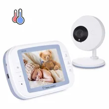 Babykam vigilabebes радионяня 3,5 дюймов ИК ночного видения монитор температуры с интерком для колыбельной vigila bebes видео радионяня