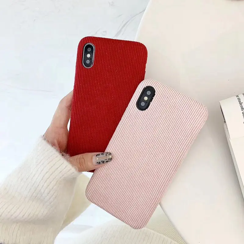 Новый чехол для телефона вельвет IPhone X 6 XS 6S 7 8 XR MAX Plus зимний теплый женский |