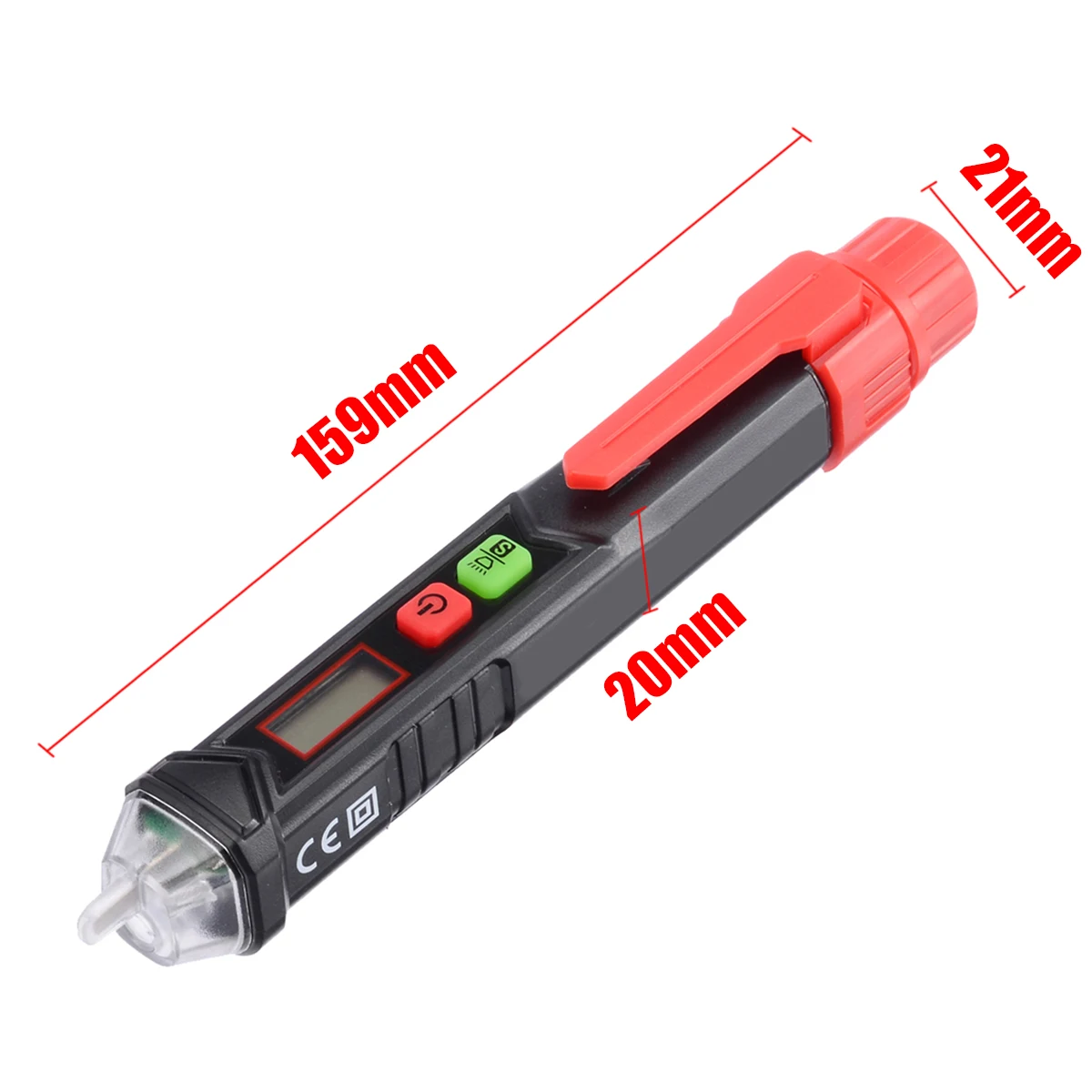 

Mayitr 1pc AC Voltage Detector Non-Contact Tester Pen Volt Meter Sensor Electric Test Pencil 12V-1000V LED light