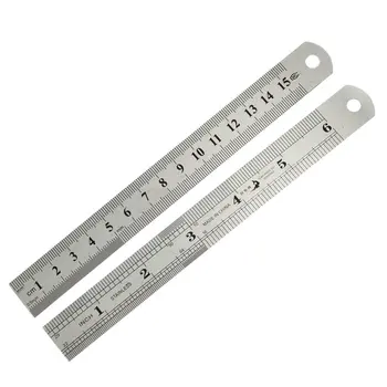

2 pcs school office 15cm measuring range 0,5 mm accuracy Straight ruler